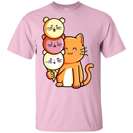 T-Shirts Light Pink / YXS Cat and Micecream Youth T-Shirt