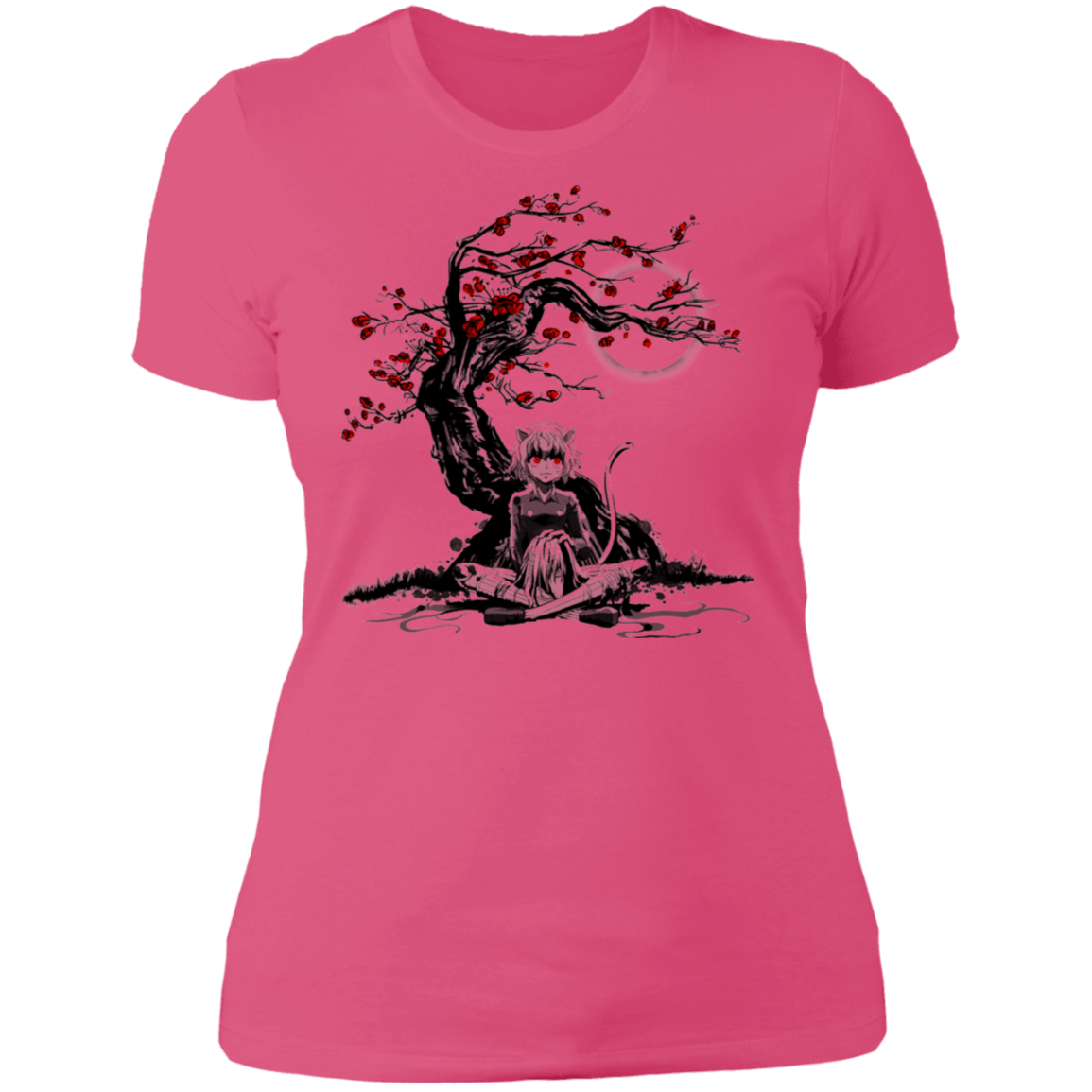 T-Shirts Hot Pink / S Cat Humanoid Women's Premium T-Shirt