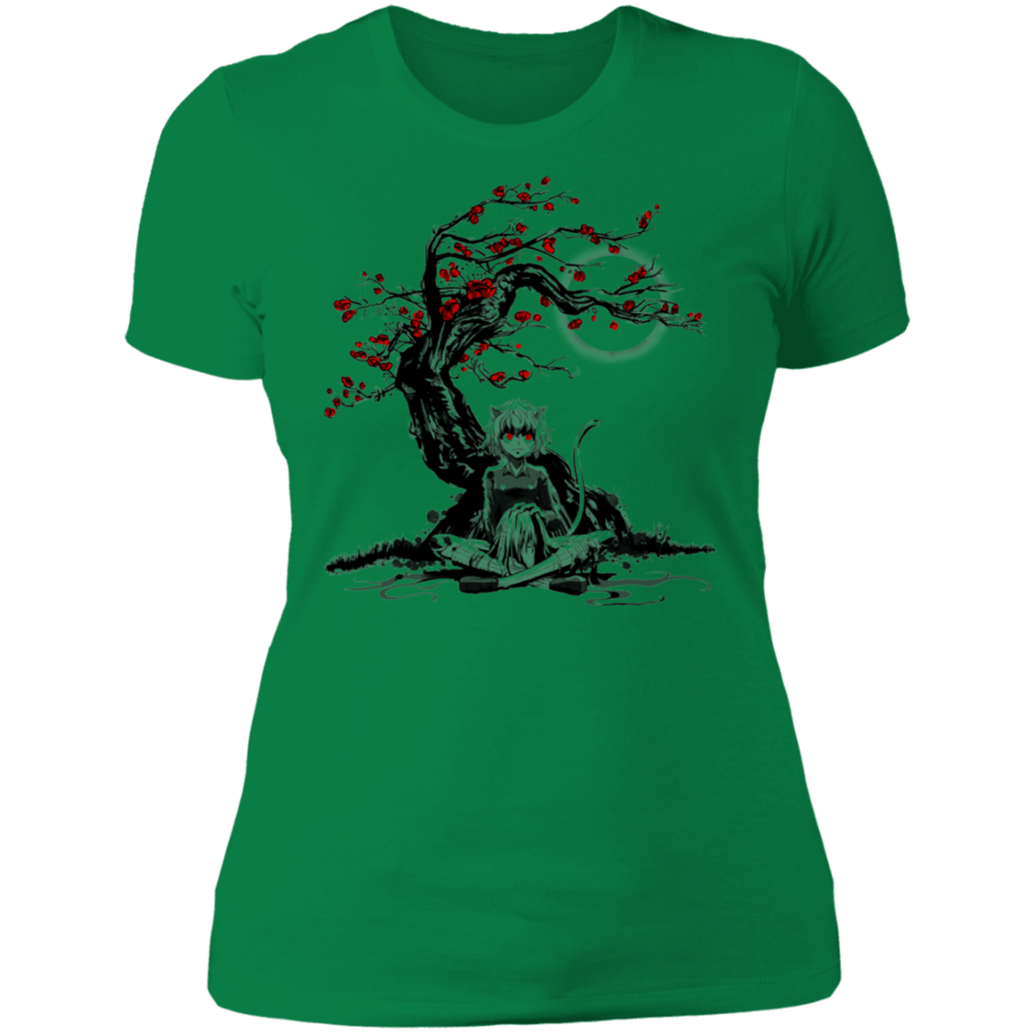 T-Shirts Kelly Green / S Cat Humanoid Women's Premium T-Shirt