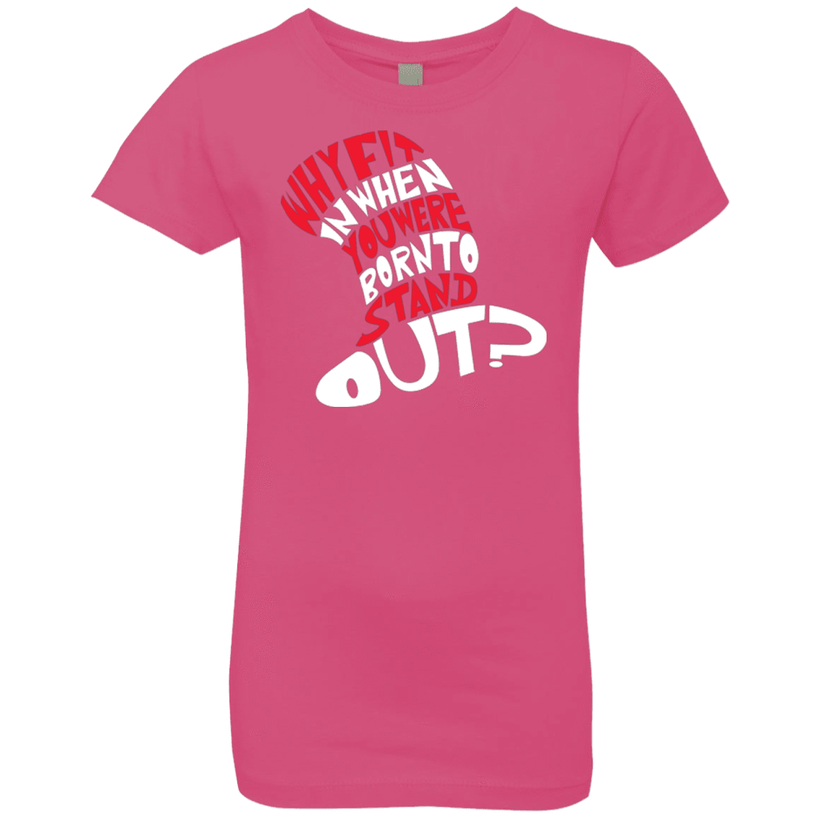 T-Shirts Hot Pink / YXS Cat In The Hat Girls Premium T-Shirt