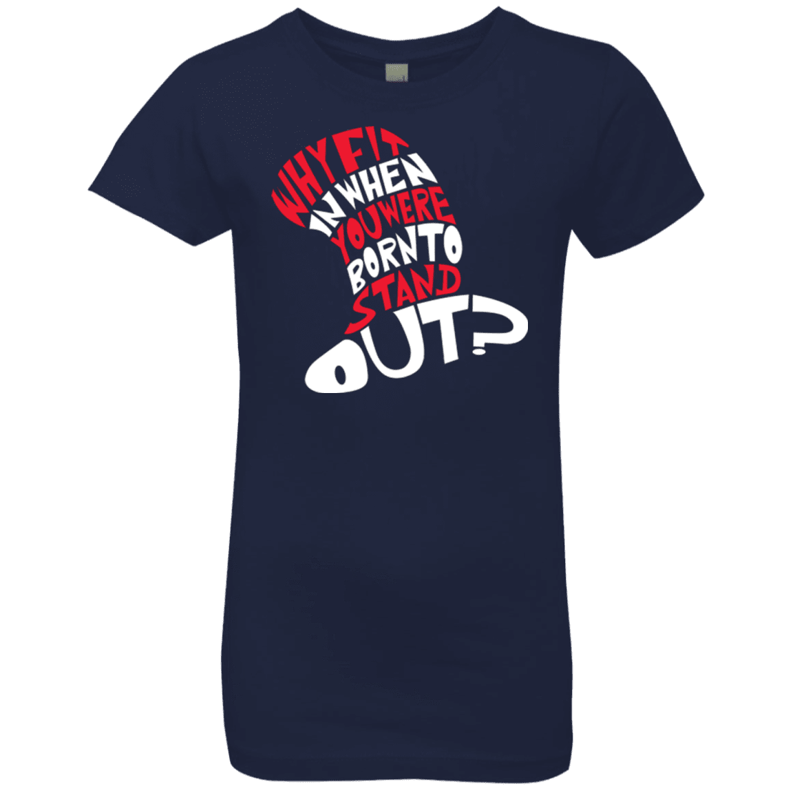 T-Shirts Midnight Navy / YXS Cat In The Hat Girls Premium T-Shirt