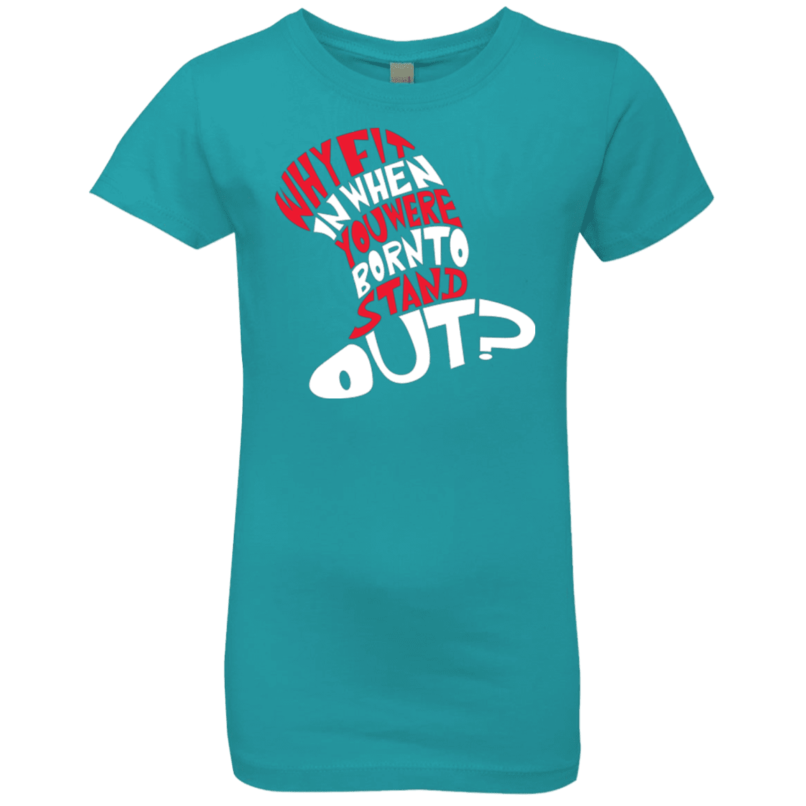 T-Shirts Tahiti Blue / YXS Cat In The Hat Girls Premium T-Shirt