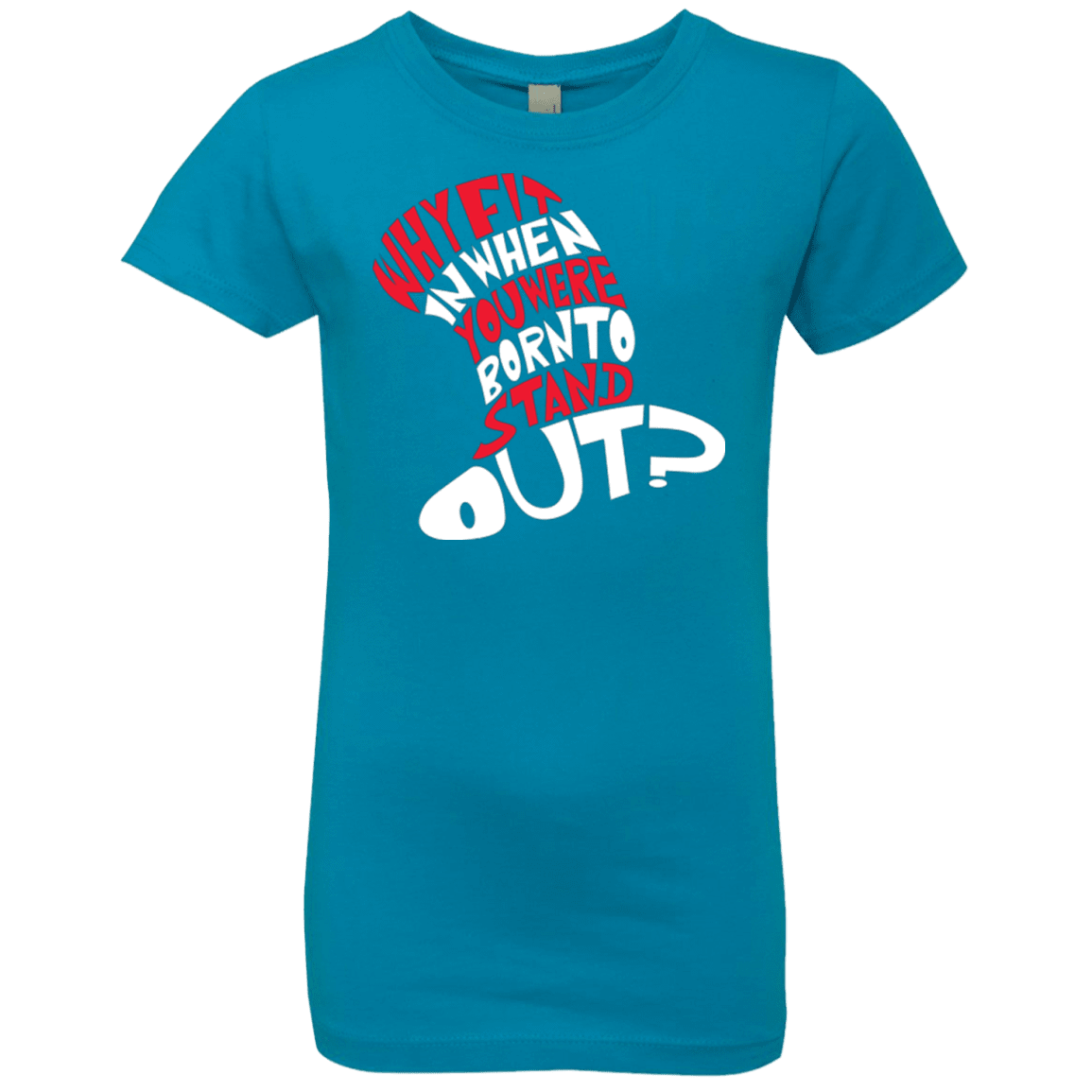 T-Shirts Turquoise / YXS Cat In The Hat Girls Premium T-Shirt