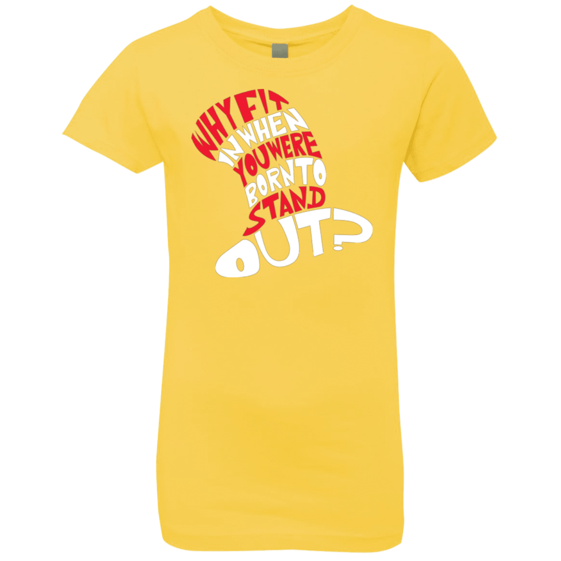T-Shirts Vibrant Yellow / YXS Cat In The Hat Girls Premium T-Shirt