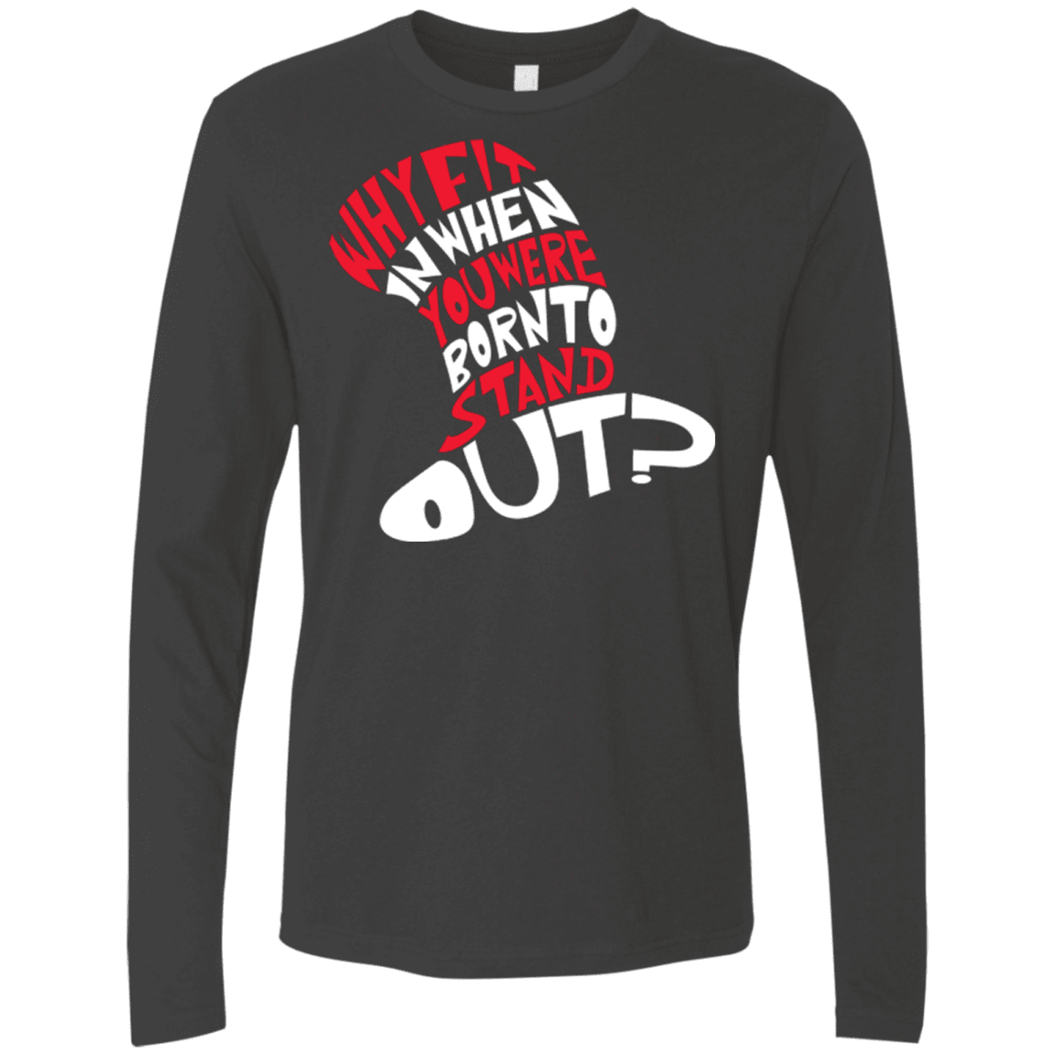 T-Shirts Heavy Metal / Small Cat In The Hat Men's Premium Long Sleeve