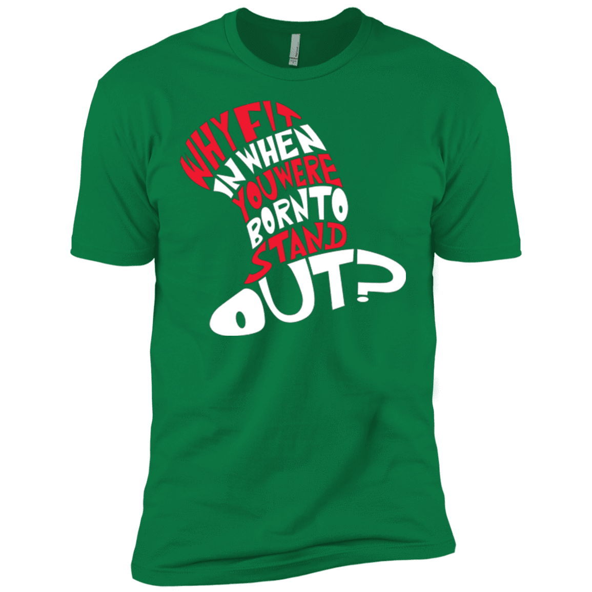 T-Shirts Kelly Green / X-Small Cat In The Hat Men's Premium T-Shirt