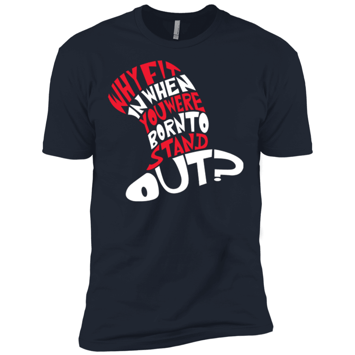 T-Shirts Midnight Navy / X-Small Cat In The Hat Men's Premium T-Shirt