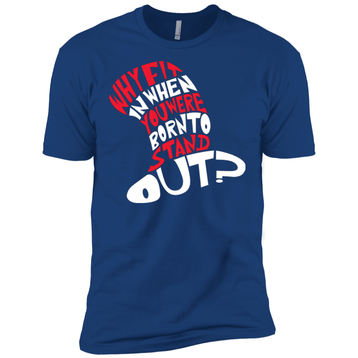 T-Shirts Royal / X-Small Cat In The Hat Men's Premium T-Shirt