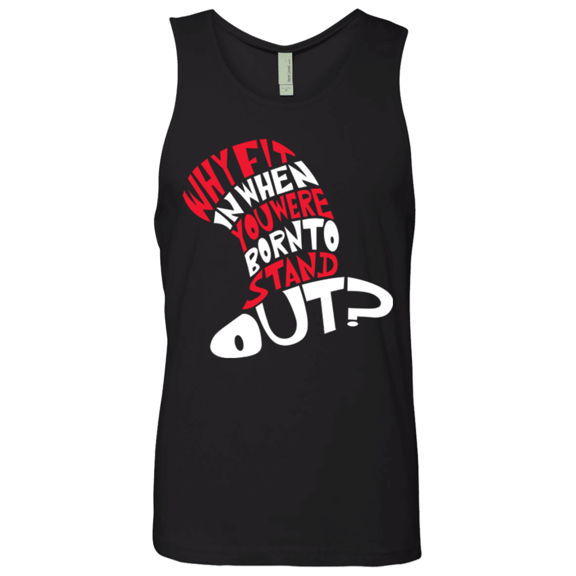 T-Shirts Black / Small Cat In The Hat Men's Premium Tank Top