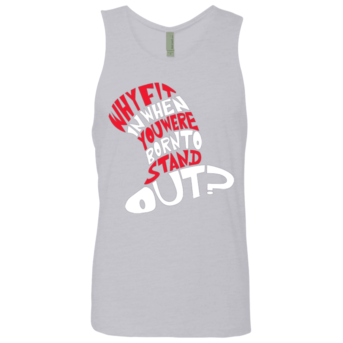 T-Shirts Heather Grey / Small Cat In The Hat Men's Premium Tank Top