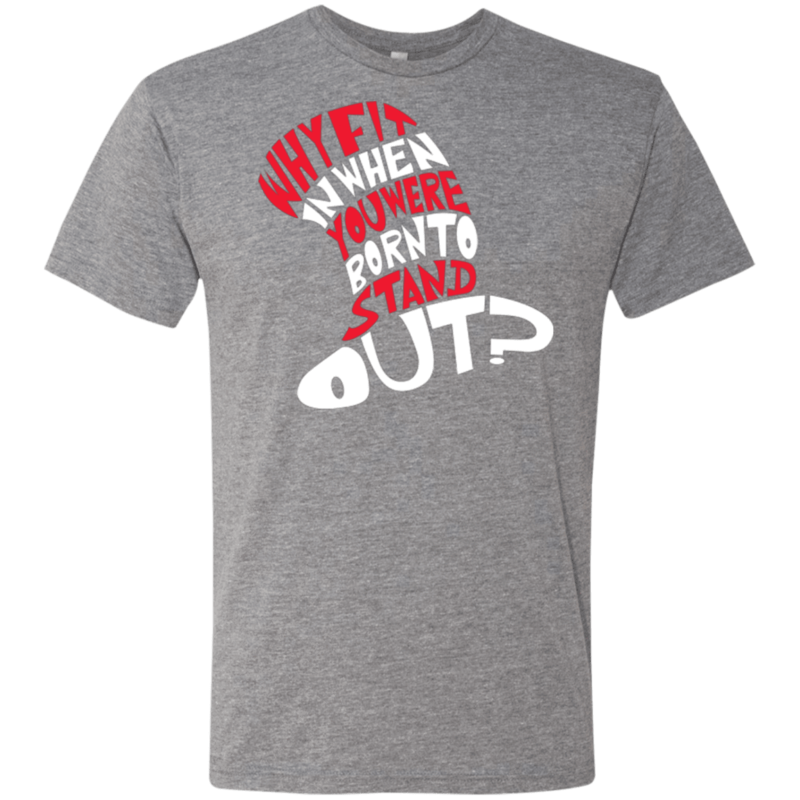 T-Shirts Premium Heather / Small Cat In The Hat Men's Triblend T-Shirt