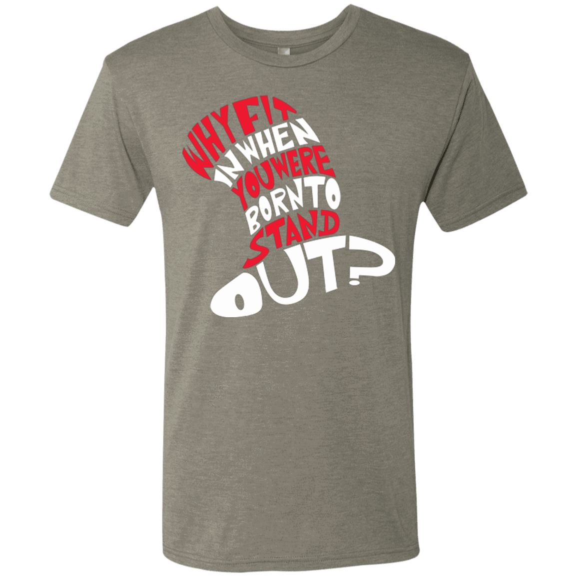 T-Shirts Venetian Grey / Small Cat In The Hat Men's Triblend T-Shirt