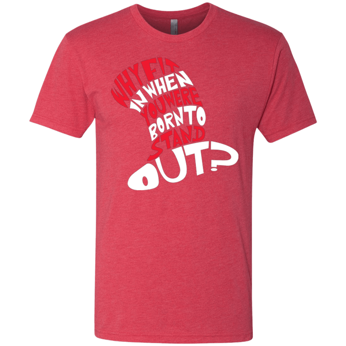 T-Shirts Vintage Red / Small Cat In The Hat Men's Triblend T-Shirt