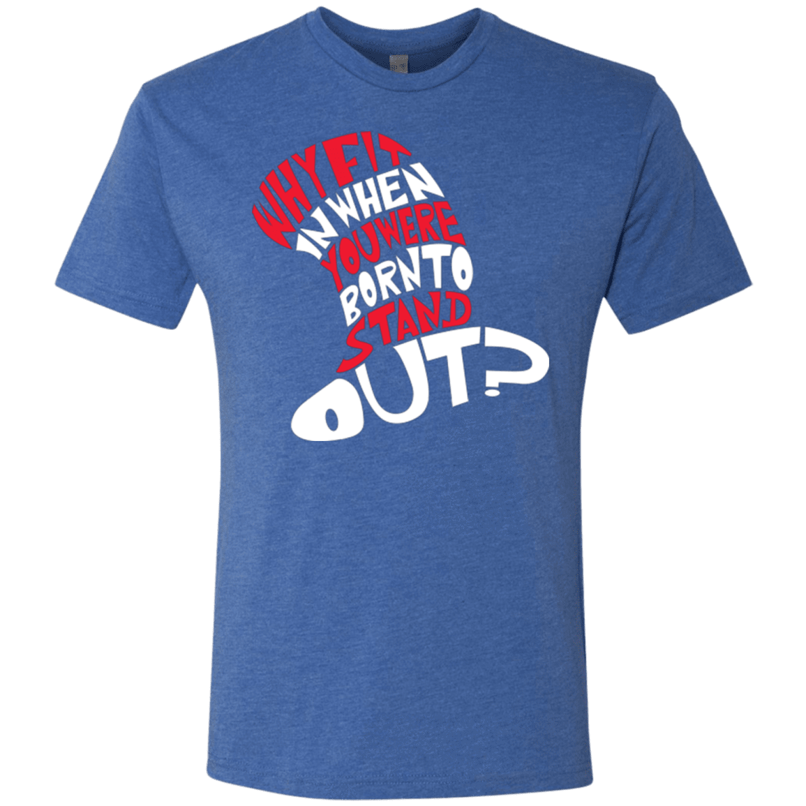 T-Shirts Vintage Royal / Small Cat In The Hat Men's Triblend T-Shirt