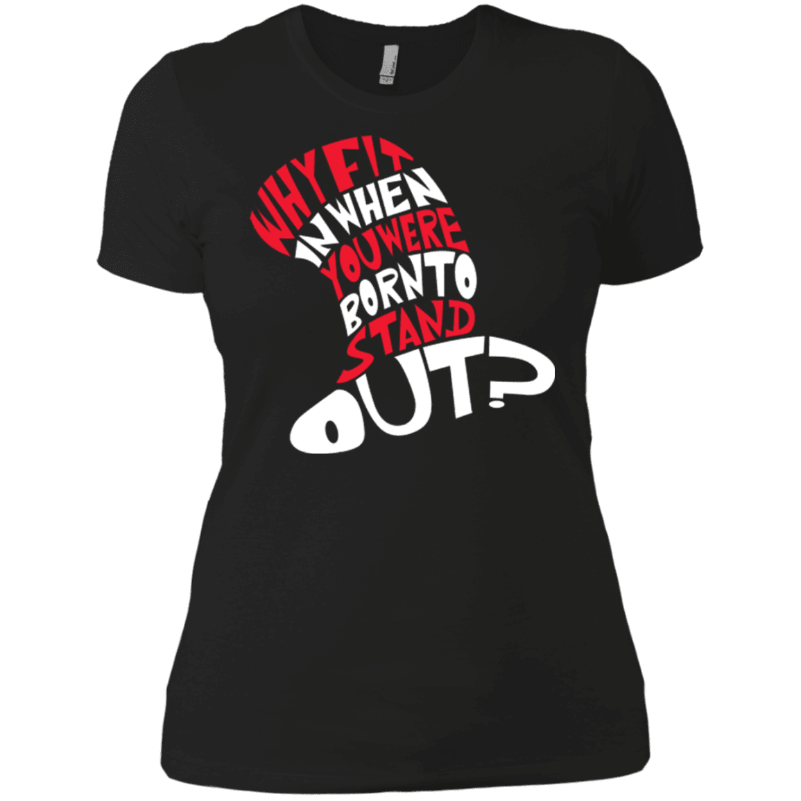 T-Shirts Black / X-Small Cat In The Hat Women's Premium T-Shirt