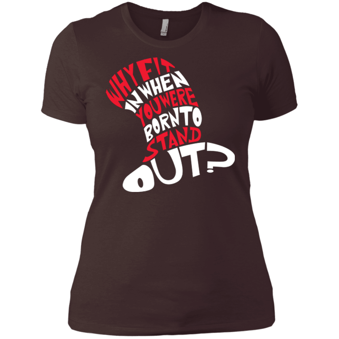 T-Shirts Dark Chocolate / X-Small Cat In The Hat Women's Premium T-Shirt