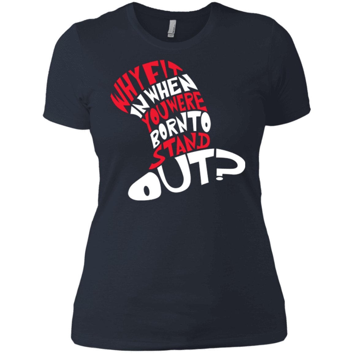 T-Shirts Indigo / X-Small Cat In The Hat Women's Premium T-Shirt