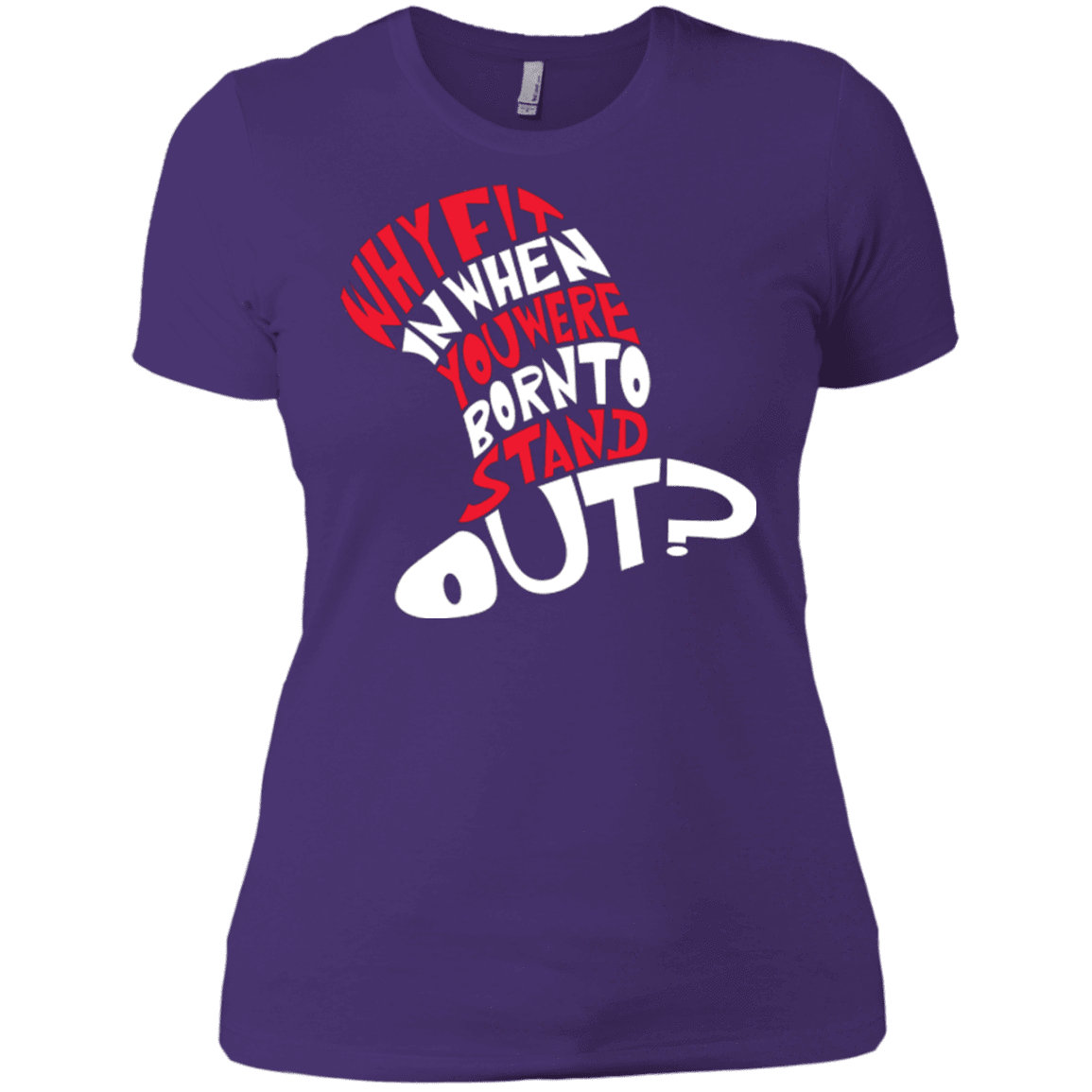 T-Shirts Purple / X-Small Cat In The Hat Women's Premium T-Shirt