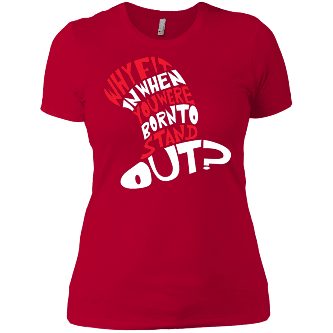 T-Shirts Red / X-Small Cat In The Hat Women's Premium T-Shirt