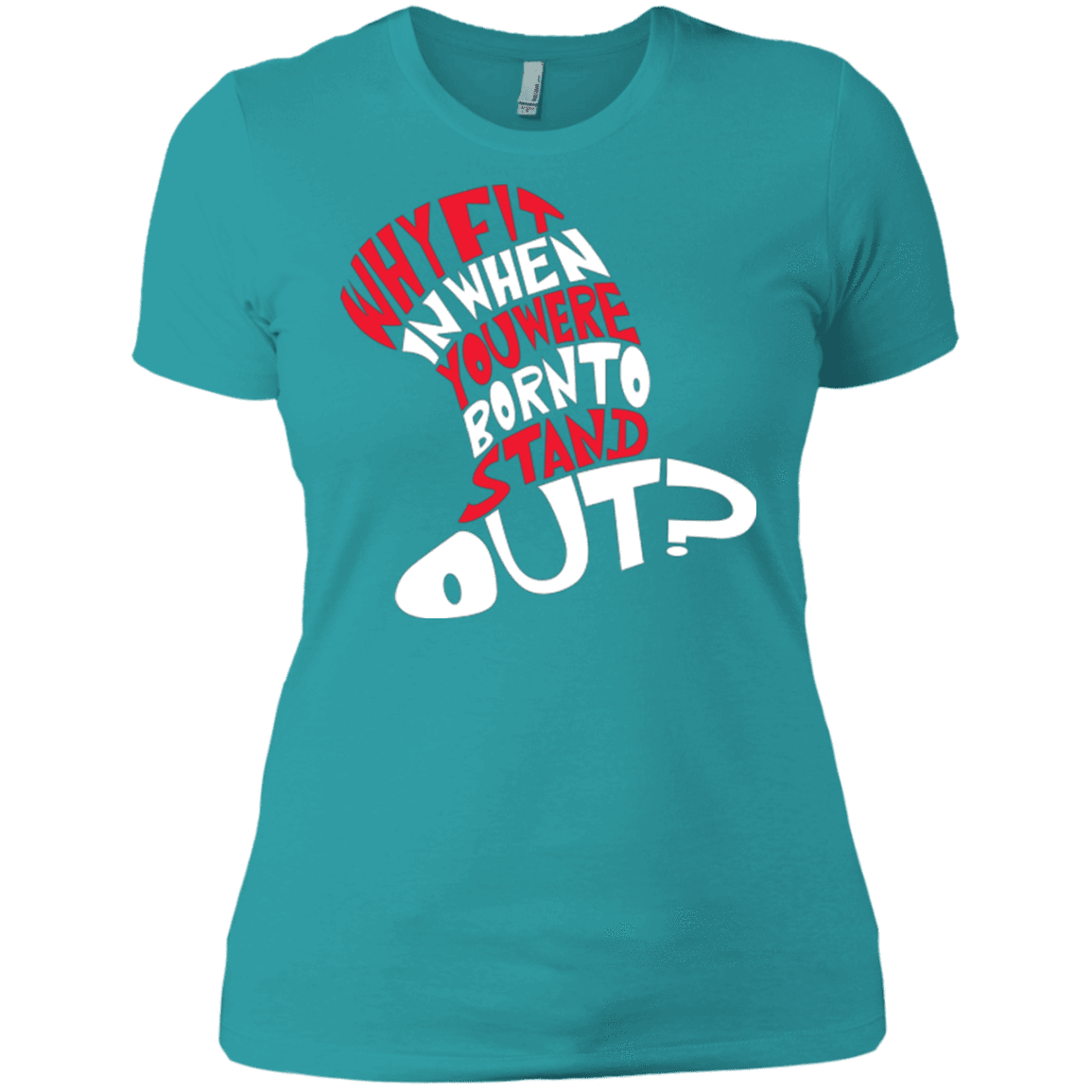 T-Shirts Tahiti Blue / X-Small Cat In The Hat Women's Premium T-Shirt