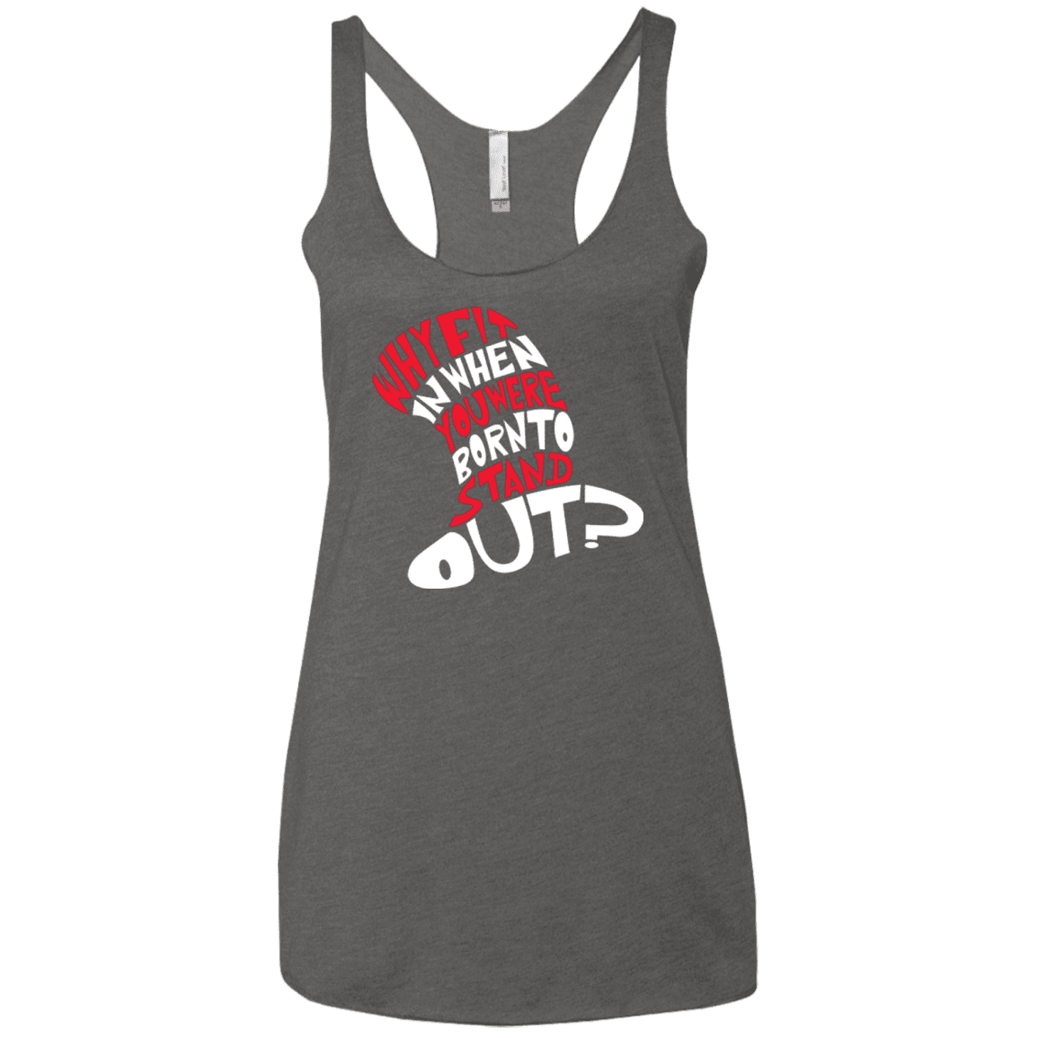 T-Shirts Premium Heather / X-Small Cat In The Hat Women's Triblend Racerback Tank