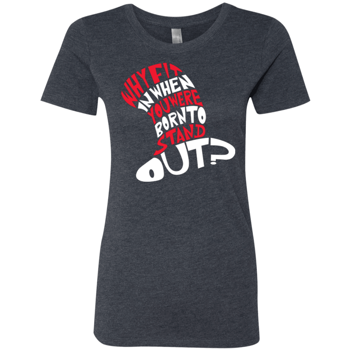 T-Shirts Vintage Navy / Small Cat In The Hat Women's Triblend T-Shirt