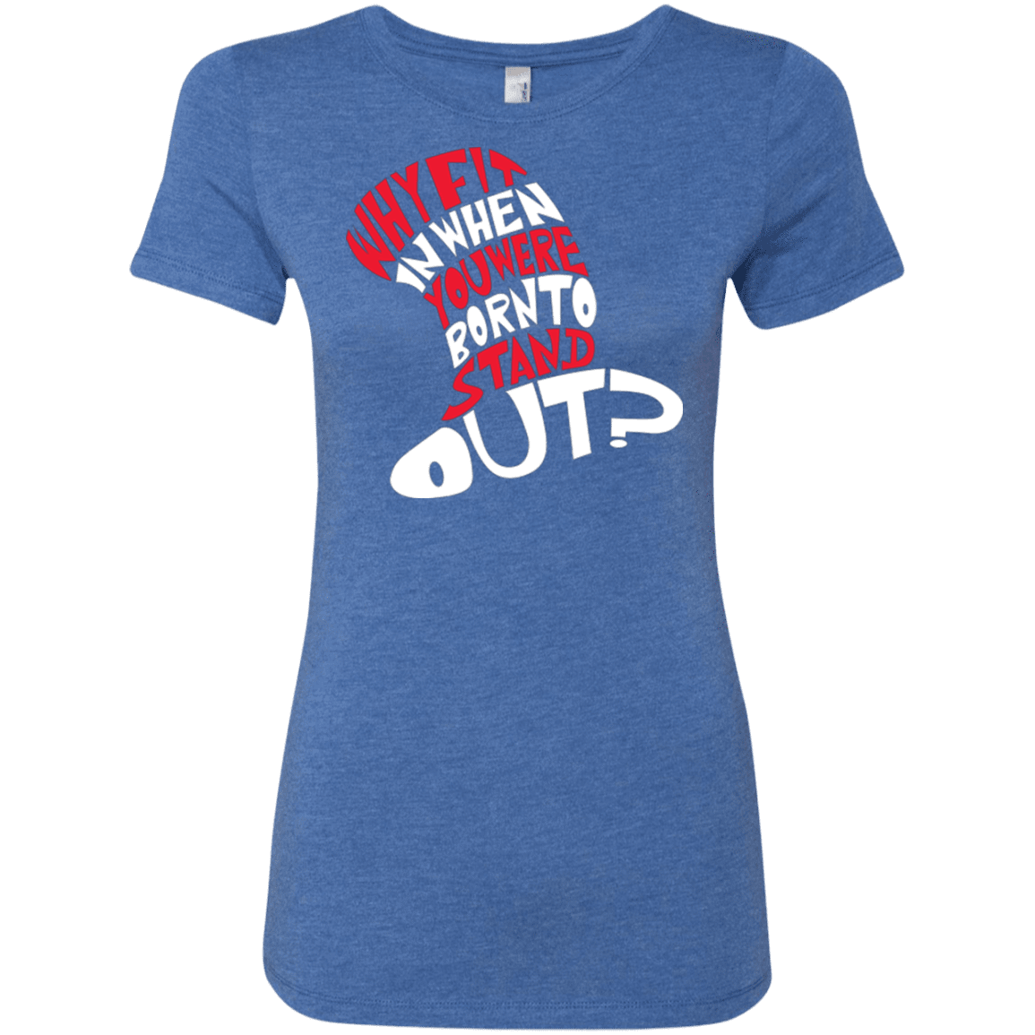 T-Shirts Vintage Royal / Small Cat In The Hat Women's Triblend T-Shirt