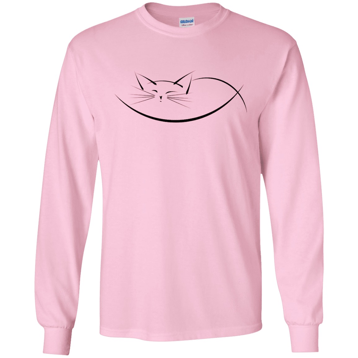 T-Shirts Light Pink / S Cat Nap Men's Long Sleeve T-Shirt