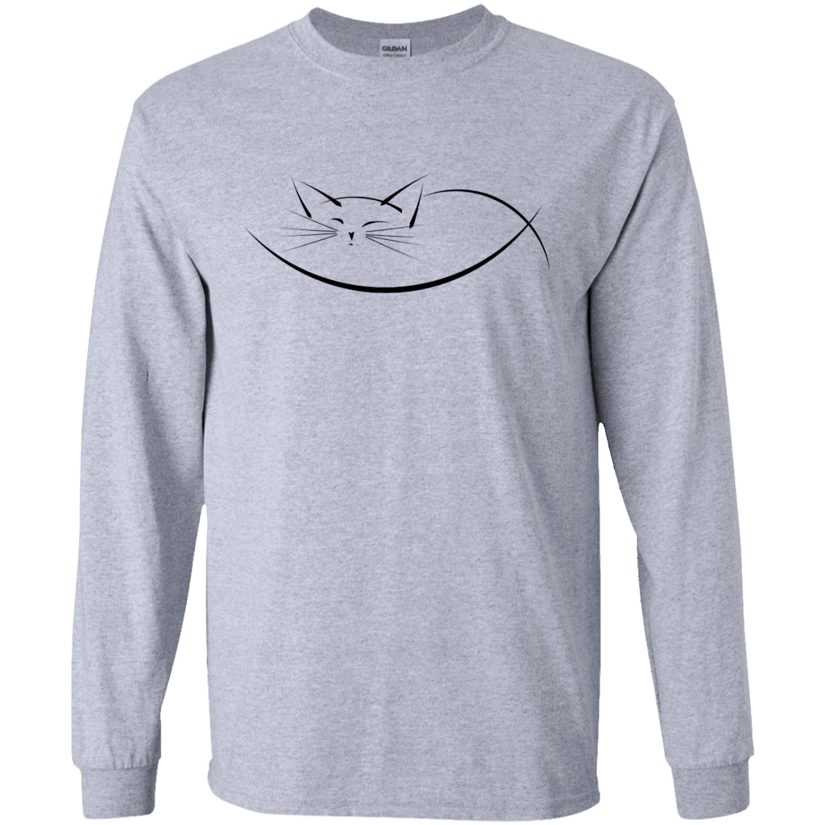 T-Shirts Sport Grey / S Cat Nap Men's Long Sleeve T-Shirt