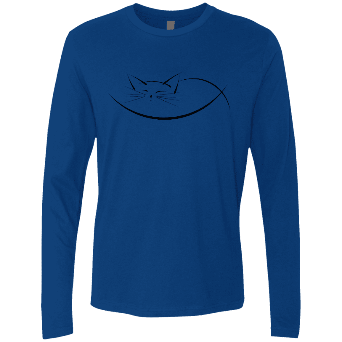 T-Shirts Royal / S Cat Nap Men's Premium Long Sleeve