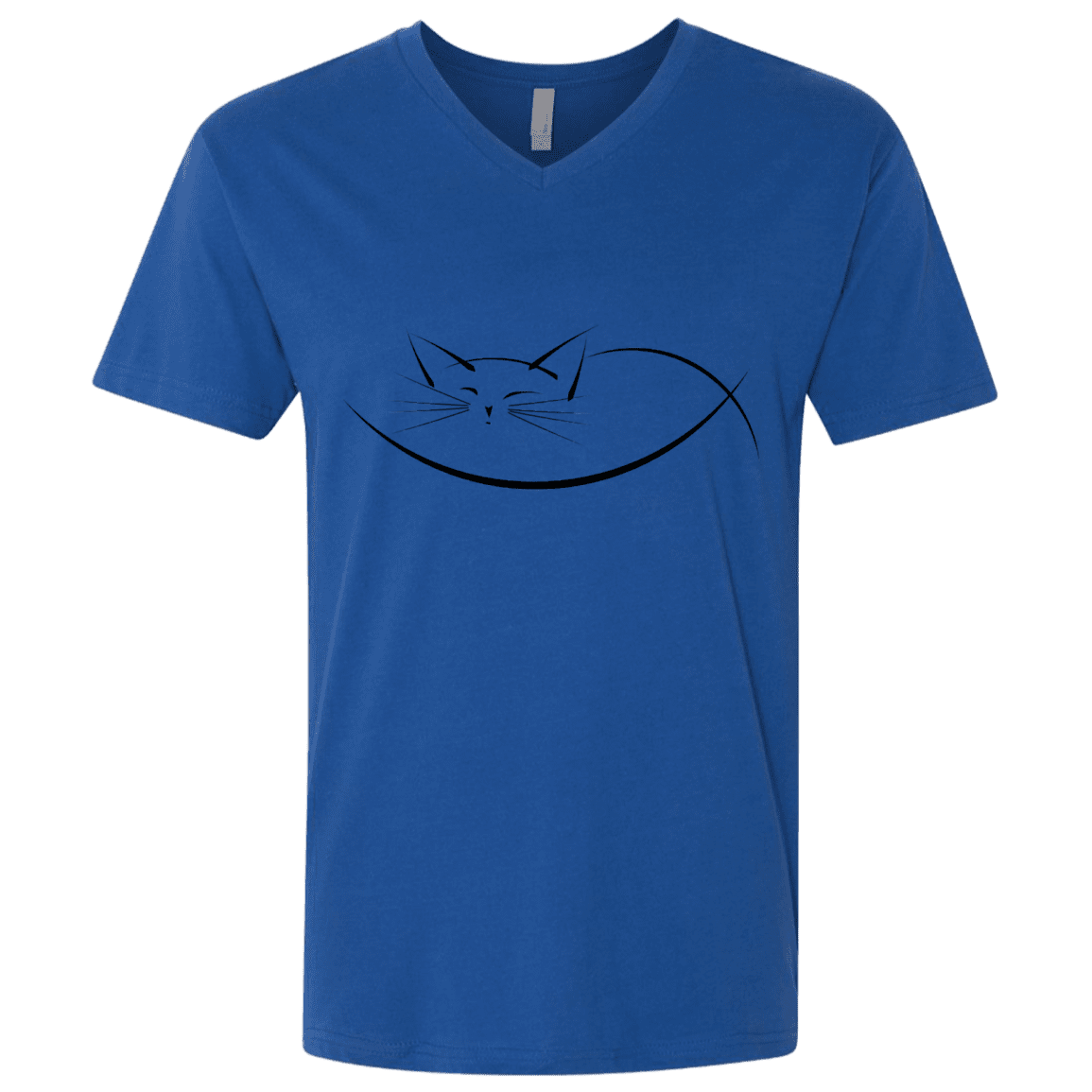 T-Shirts Royal / X-Small Cat Nap Men's Premium V-Neck