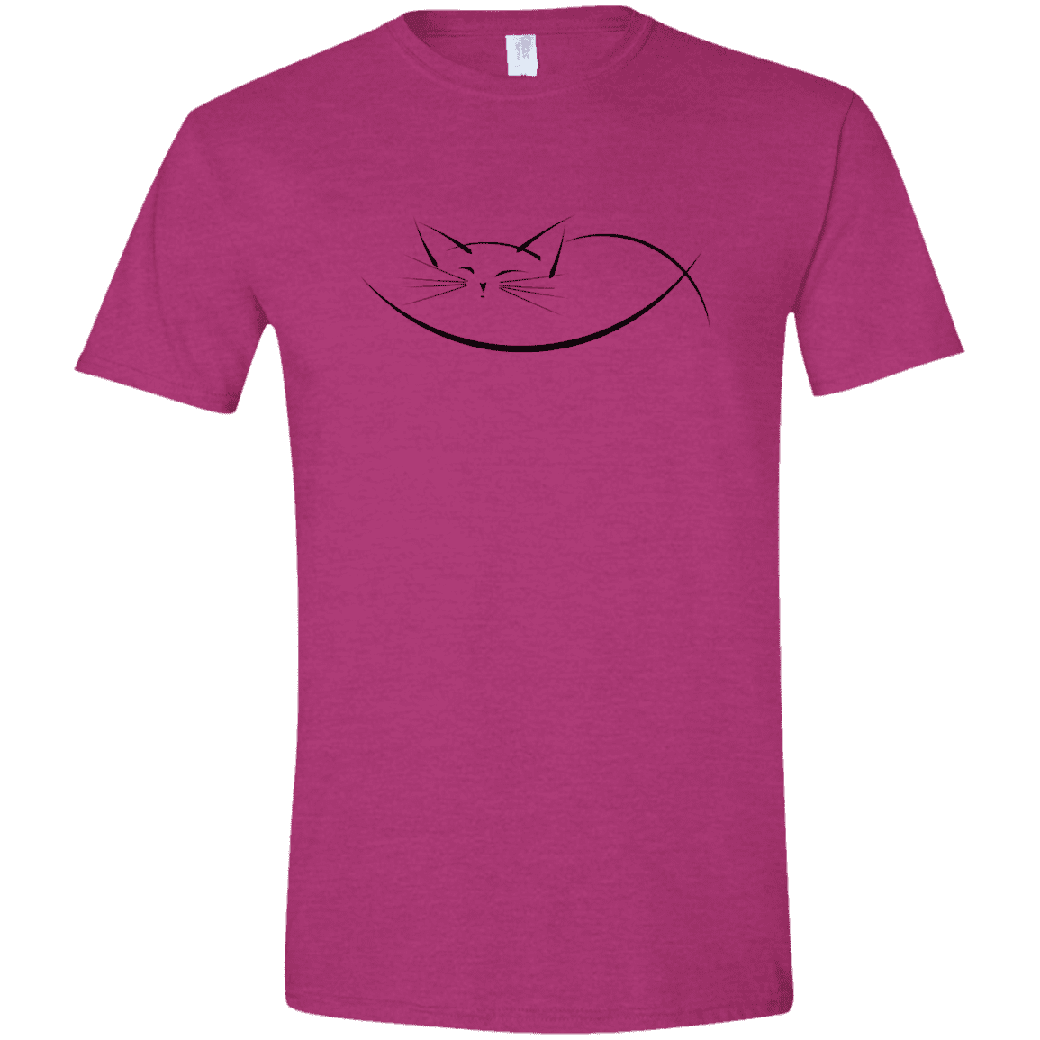 T-Shirts Antique Heliconia / S Cat Nap Men's Semi-Fitted Softstyle