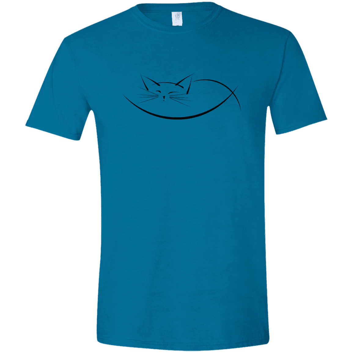 T-Shirts Antique Sapphire / S Cat Nap Men's Semi-Fitted Softstyle