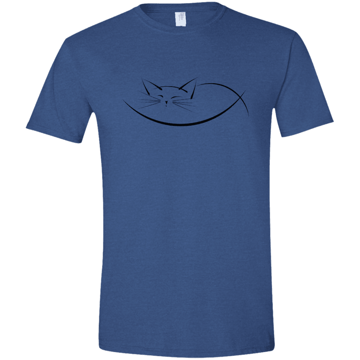 T-Shirts Heather Royal / X-Small Cat Nap Men's Semi-Fitted Softstyle