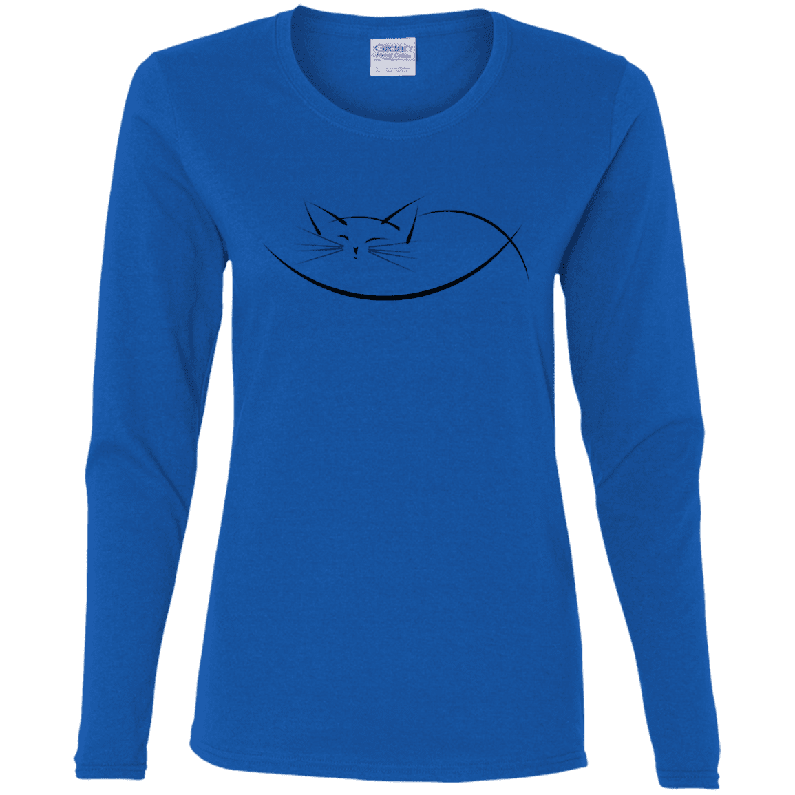 T-Shirts Royal / S Cat Nap Women's Long Sleeve T-Shirt