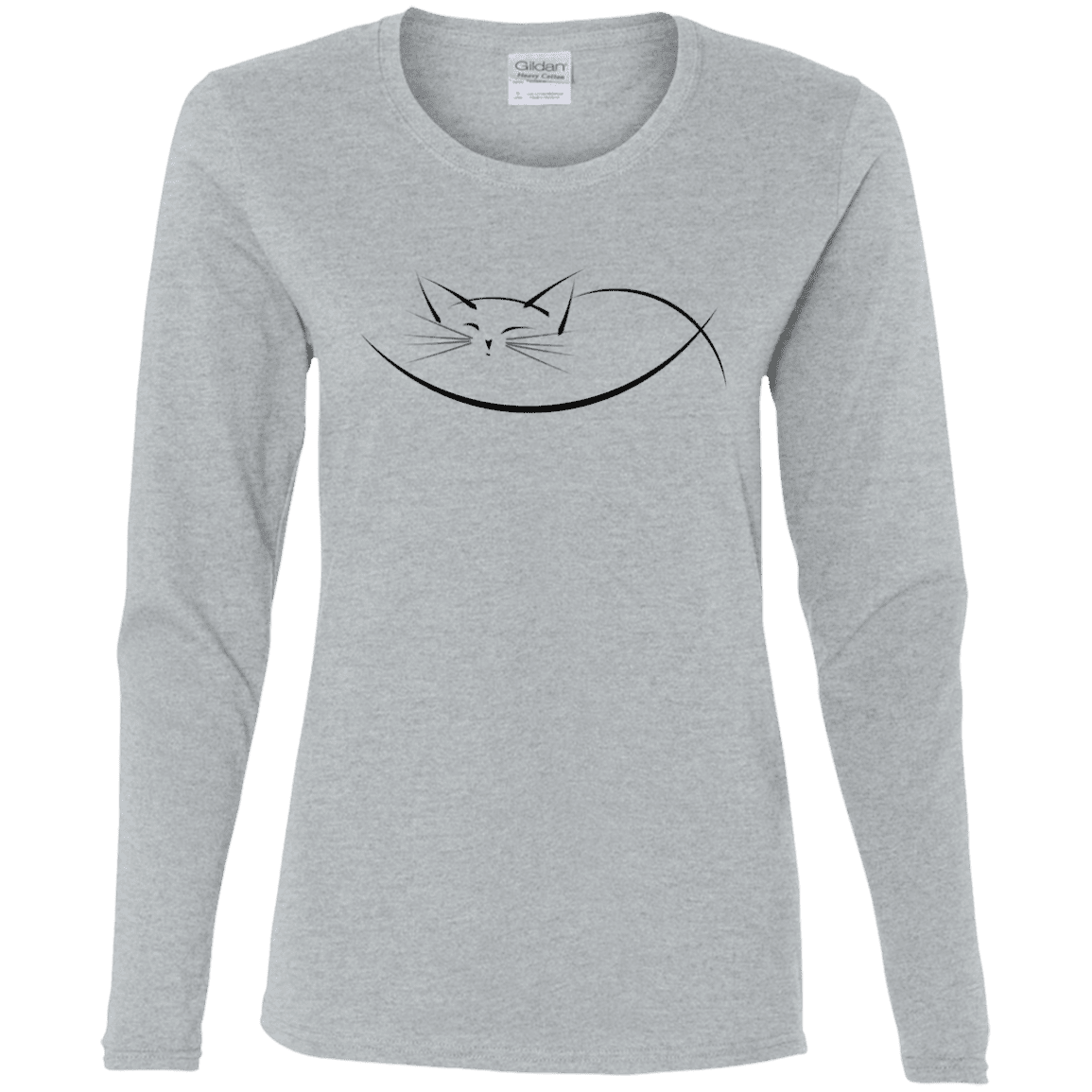 T-Shirts Sport Grey / S Cat Nap Women's Long Sleeve T-Shirt