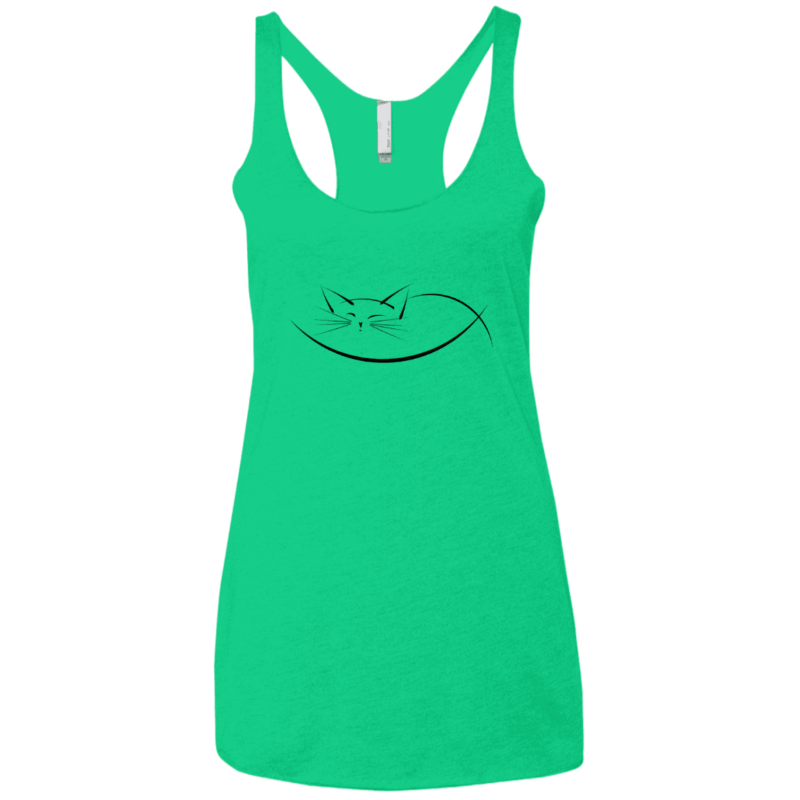 T-Shirts Envy / X-Small Cat Nap Women's Triblend Racerback Tank