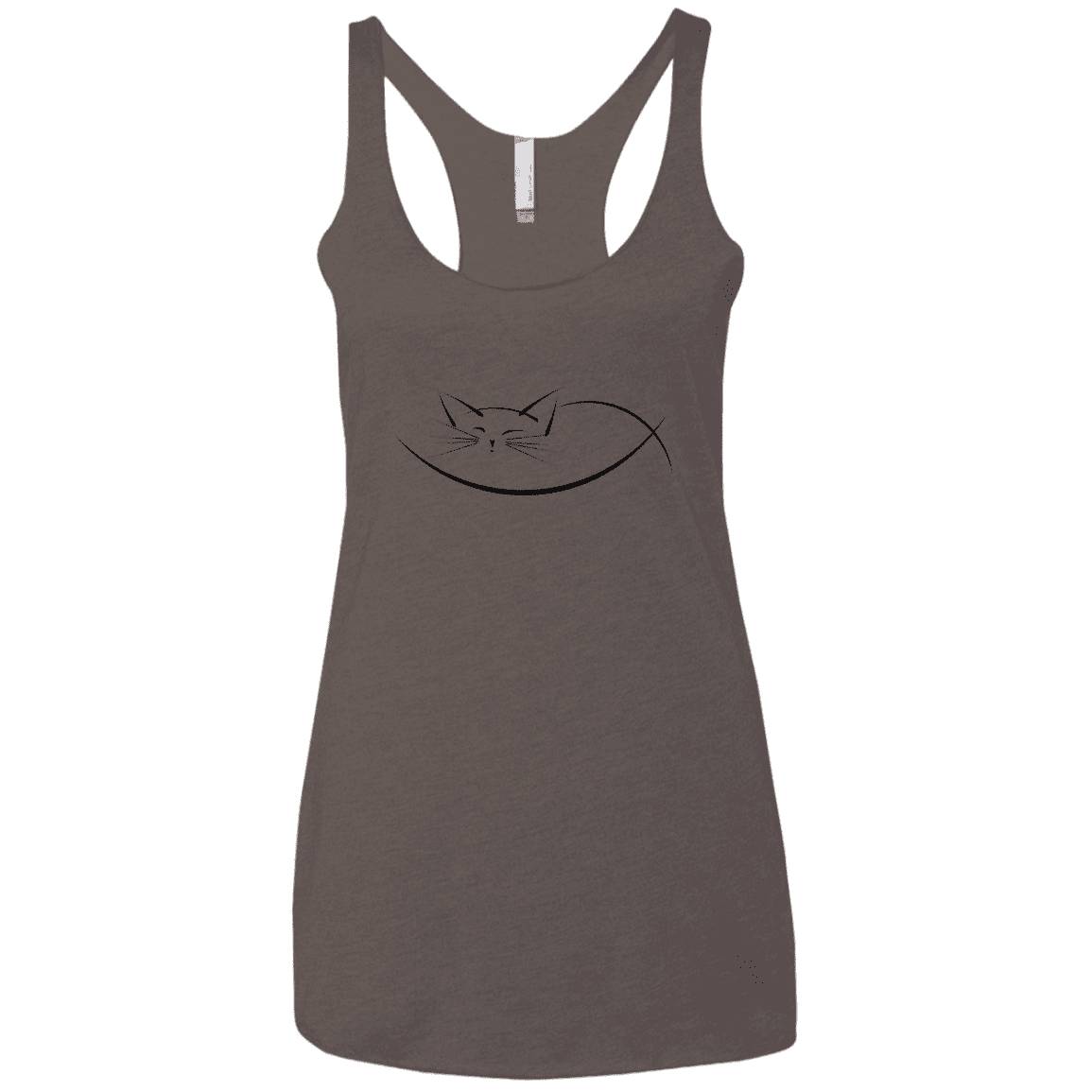 T-Shirts Macchiato / X-Small Cat Nap Women's Triblend Racerback Tank