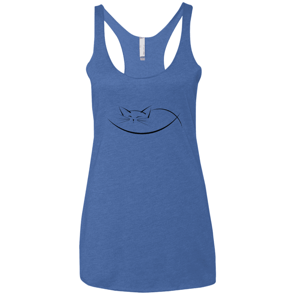 T-Shirts Vintage Royal / X-Small Cat Nap Women's Triblend Racerback Tank