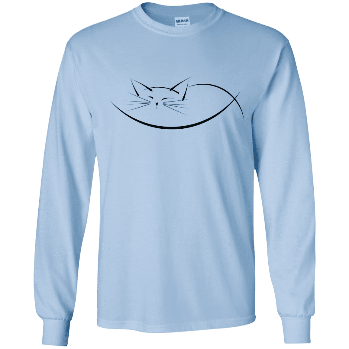 T-Shirts Light Blue / YS Cat Nap Youth Long Sleeve T-Shirt