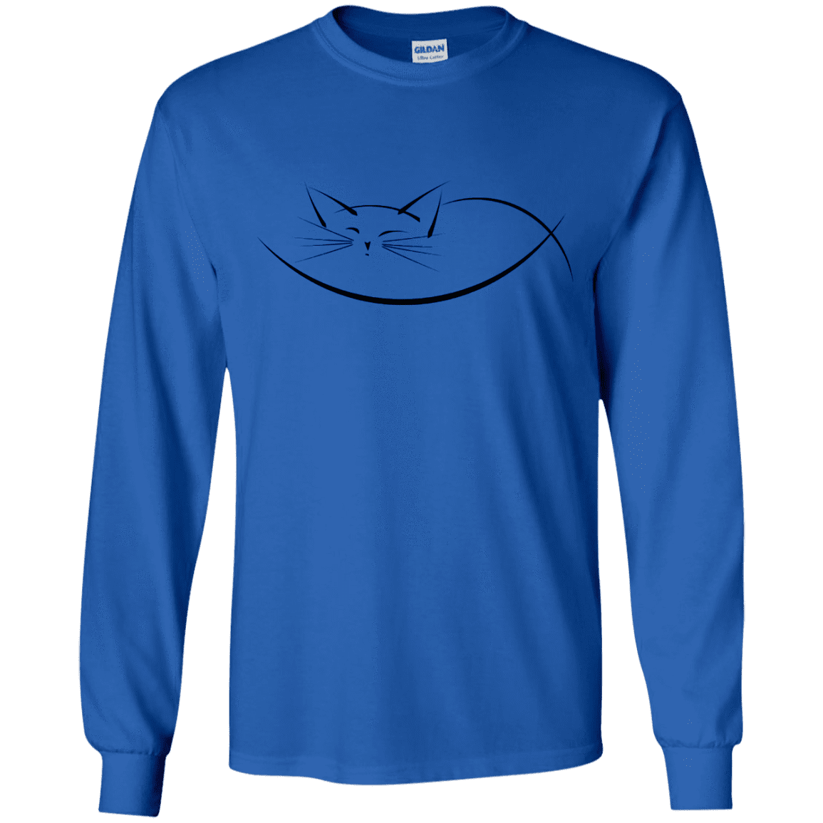 T-Shirts Royal / YS Cat Nap Youth Long Sleeve T-Shirt