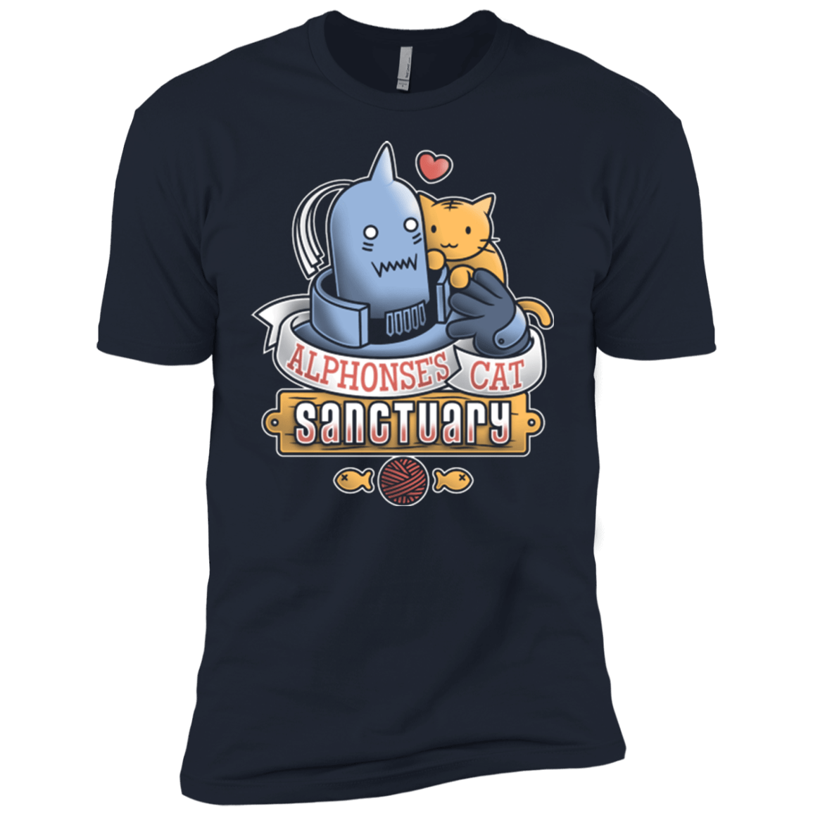 T-Shirts Midnight Navy / YXS CAT SANCTUARY Boys Premium T-Shirt