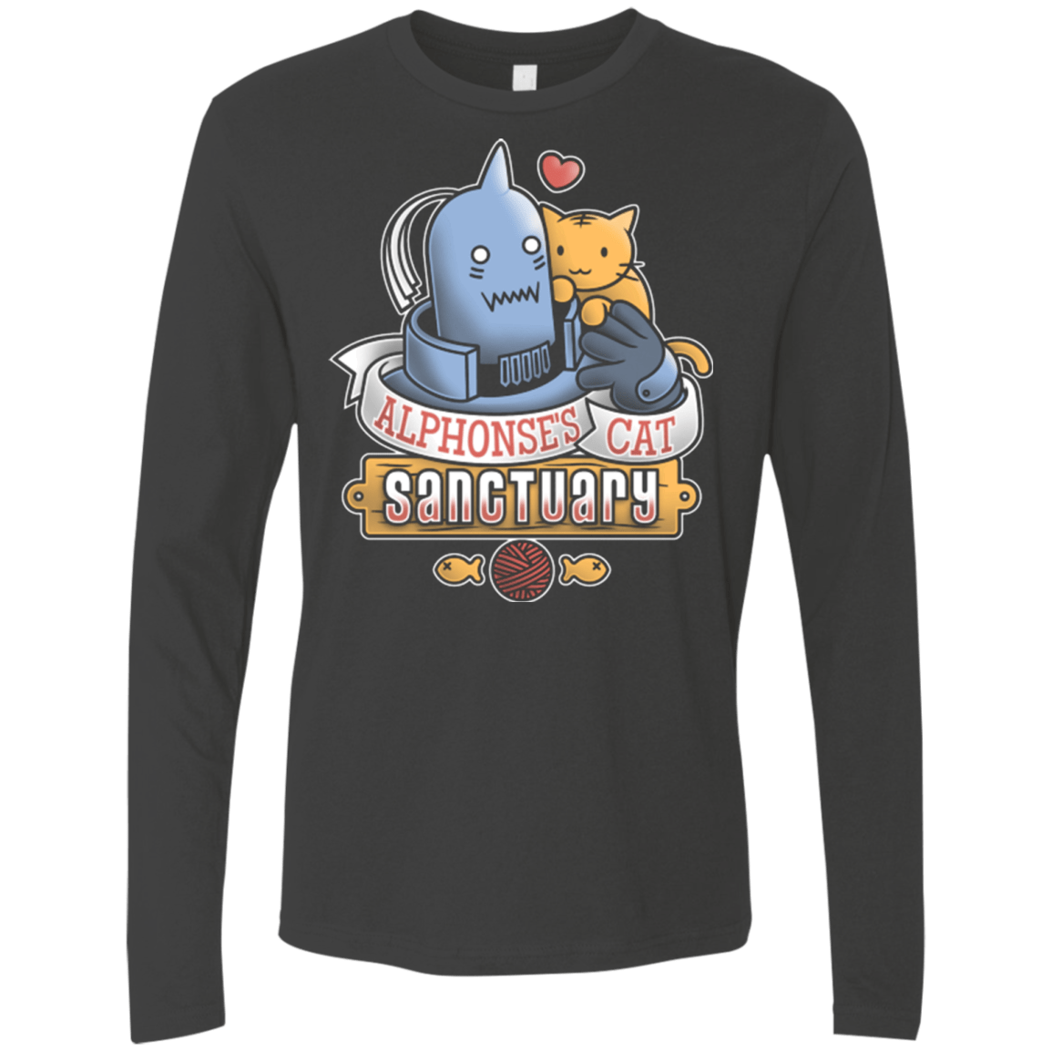 T-Shirts Heavy Metal / Small CAT SANCTUARY Men's Premium Long Sleeve