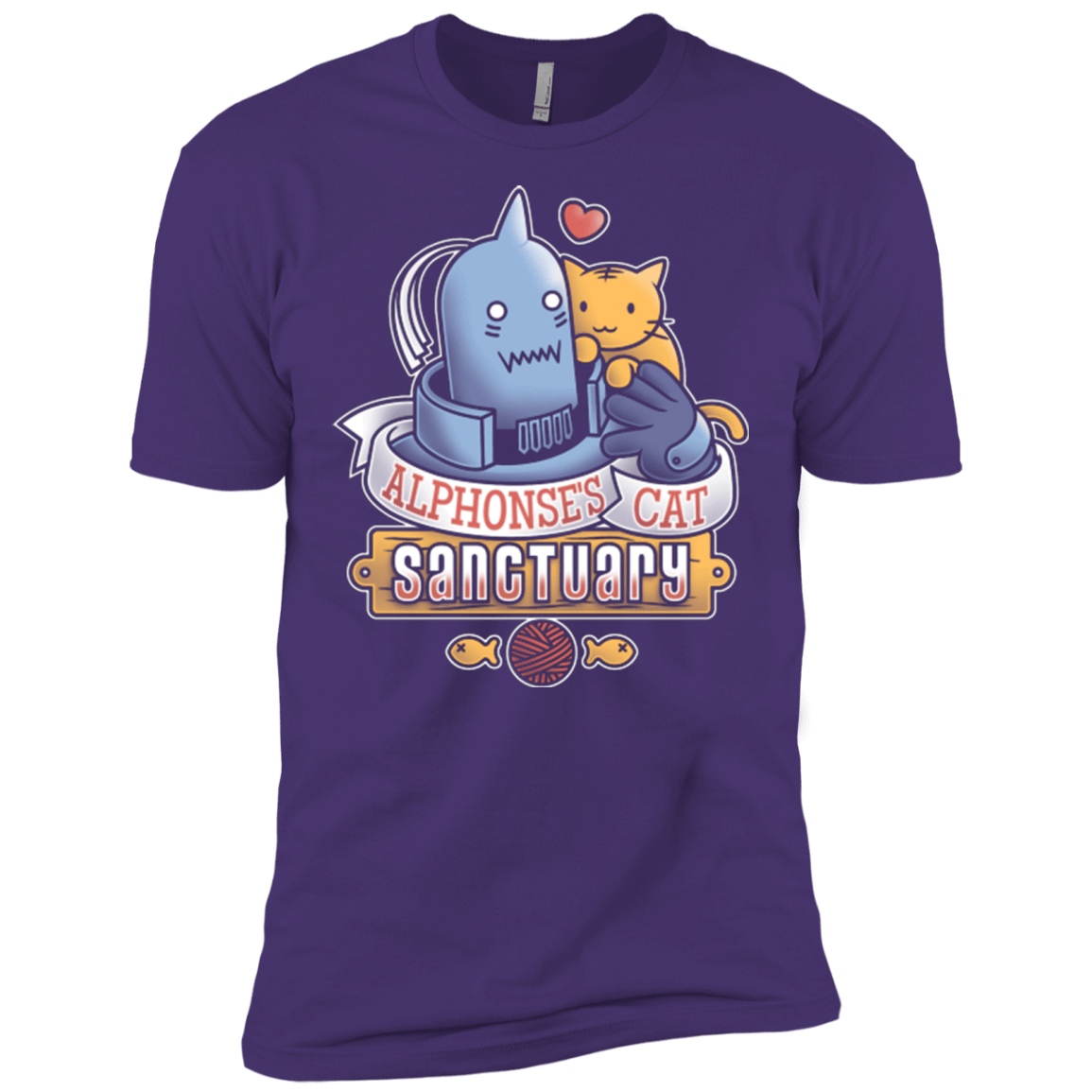 T-Shirts Purple / X-Small CAT SANCTUARY Men's Premium T-Shirt