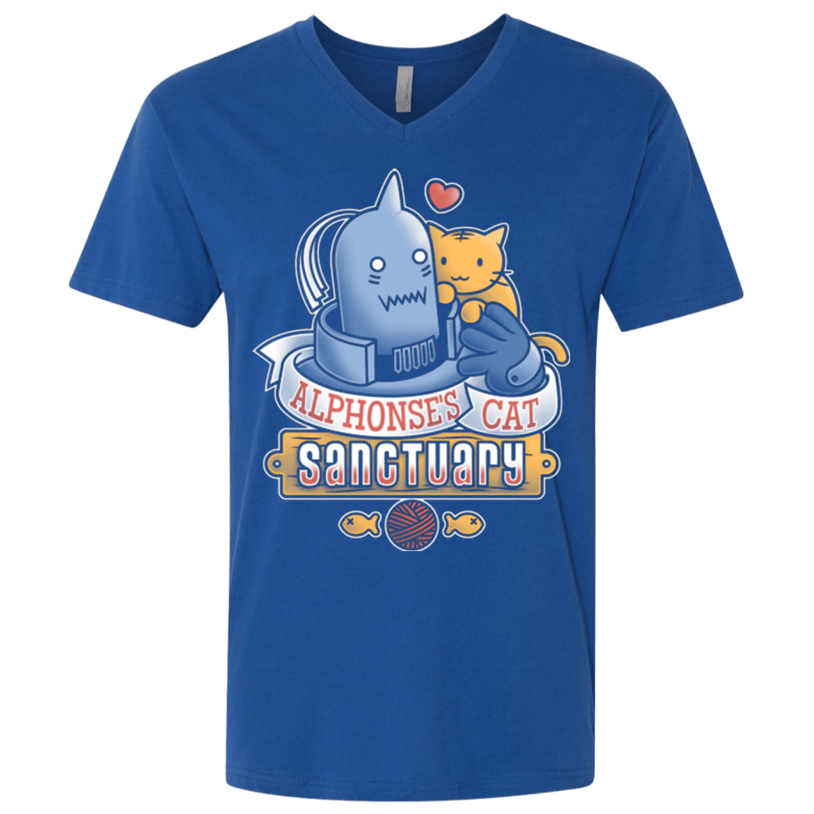 T-Shirts Royal / X-Small CAT SANCTUARY Men's Premium V-Neck