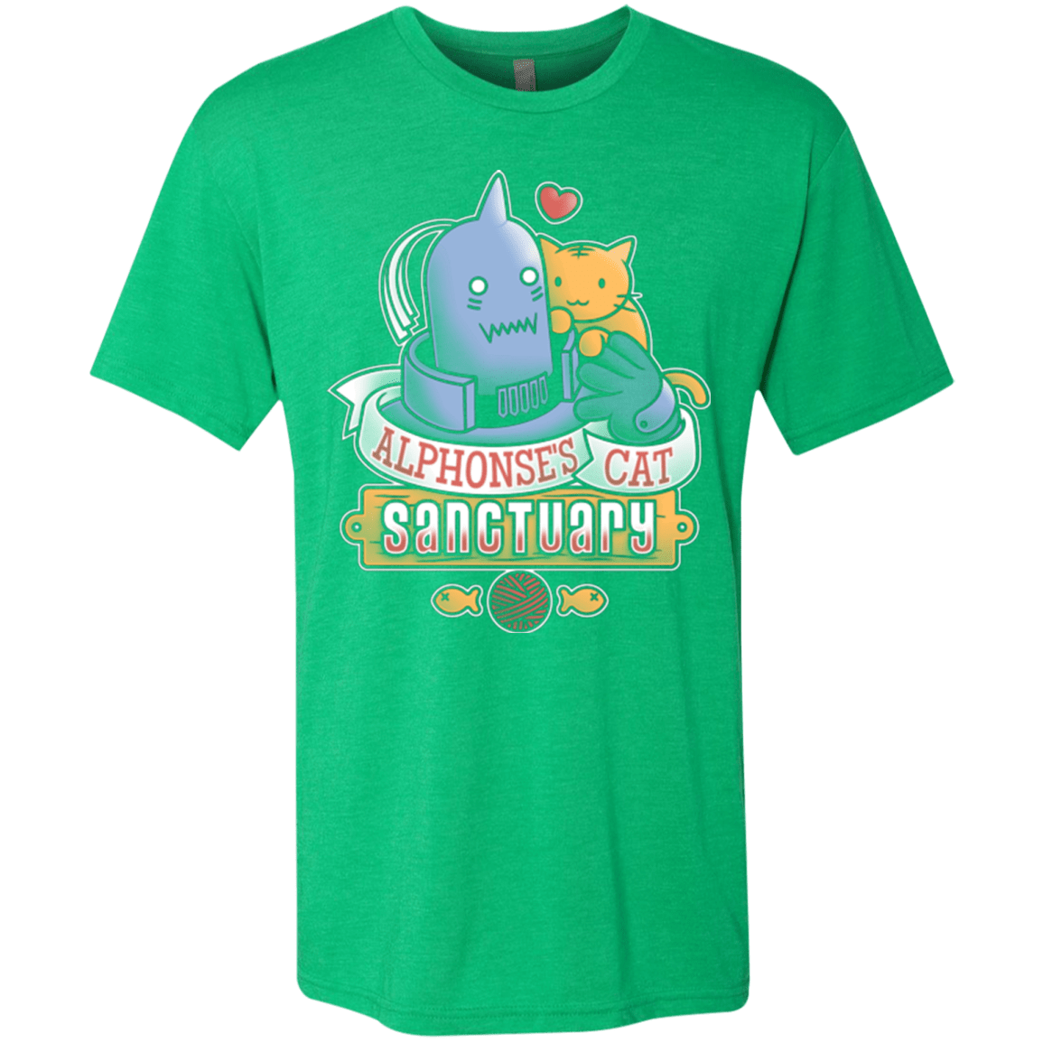 T-Shirts Envy / Small CAT SANCTUARY Men's Triblend T-Shirt