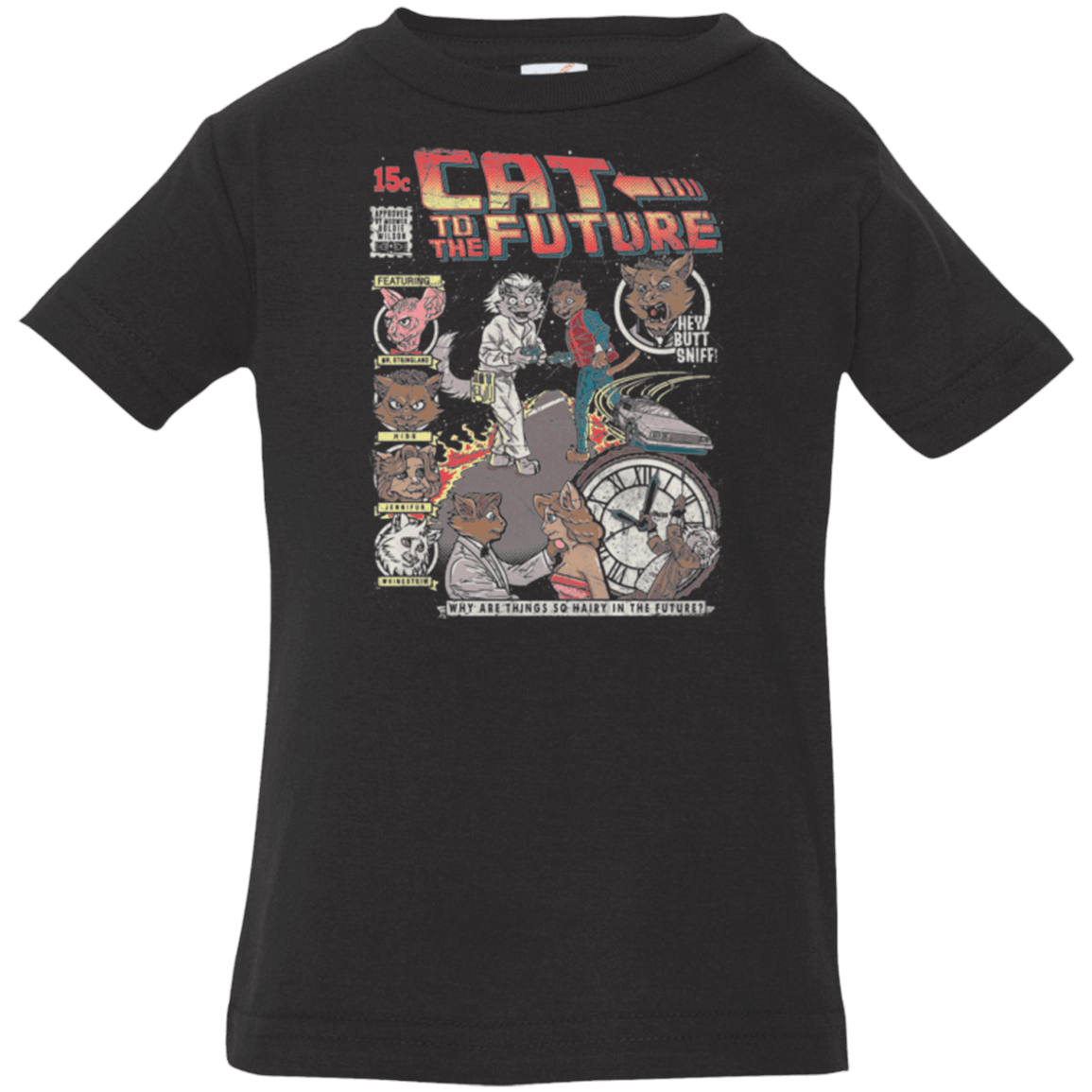 T-Shirts Black / 6 Months CAT TO THE FUTURE Infant Premium T-Shirt