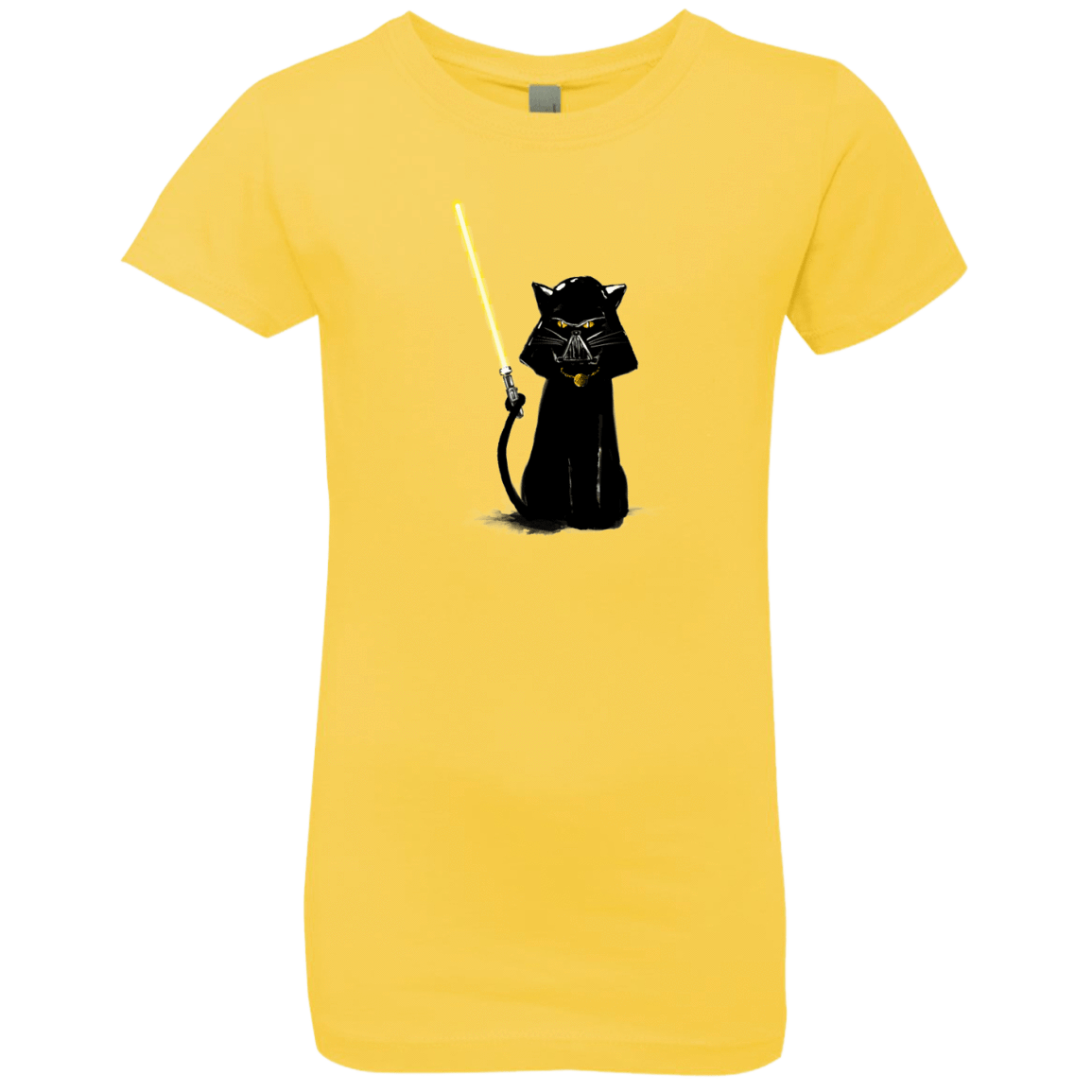 T-Shirts Vibrant Yellow / YXS Cat Vader Girls Premium T-Shirt