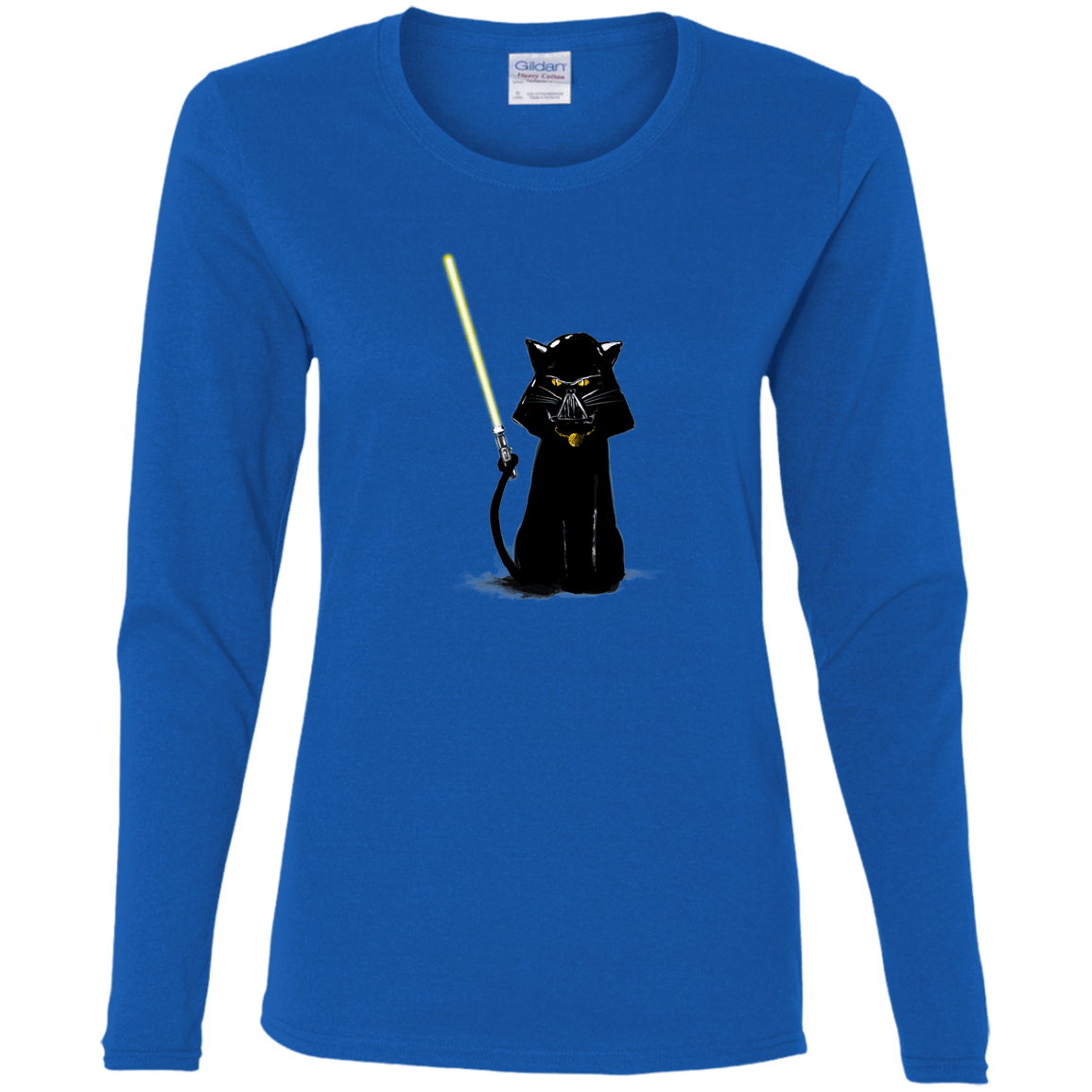 T-Shirts Royal / S Cat Vader Women's Long Sleeve T-Shirt