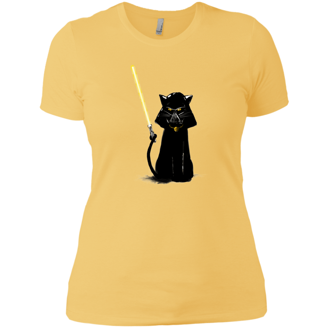 T-Shirts Banana Cream/ / X-Small Cat Vader Women's Premium T-Shirt